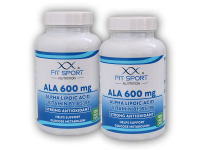 2x ALA 600mg Alpha Lipoic Acid + Vitamin B1,B5,B6 120 vege caps - Kyselina Alfa Lipoová