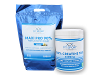 Maxi Pro 90% 2500g + 100% Creatine Tabs 4500mg 240 vege tabs