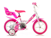 Dětské kolo Dino Bikes bílo-růžové 12