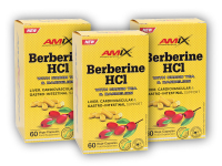 3x Berberine HCl + GreenTea & Dandelion 60 kapslí