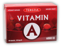 Vitamín A 6000 IU 60 kapslí