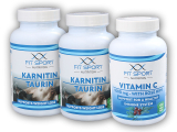 2x Karnitin Taurin 120cp + Vit C 120 cps